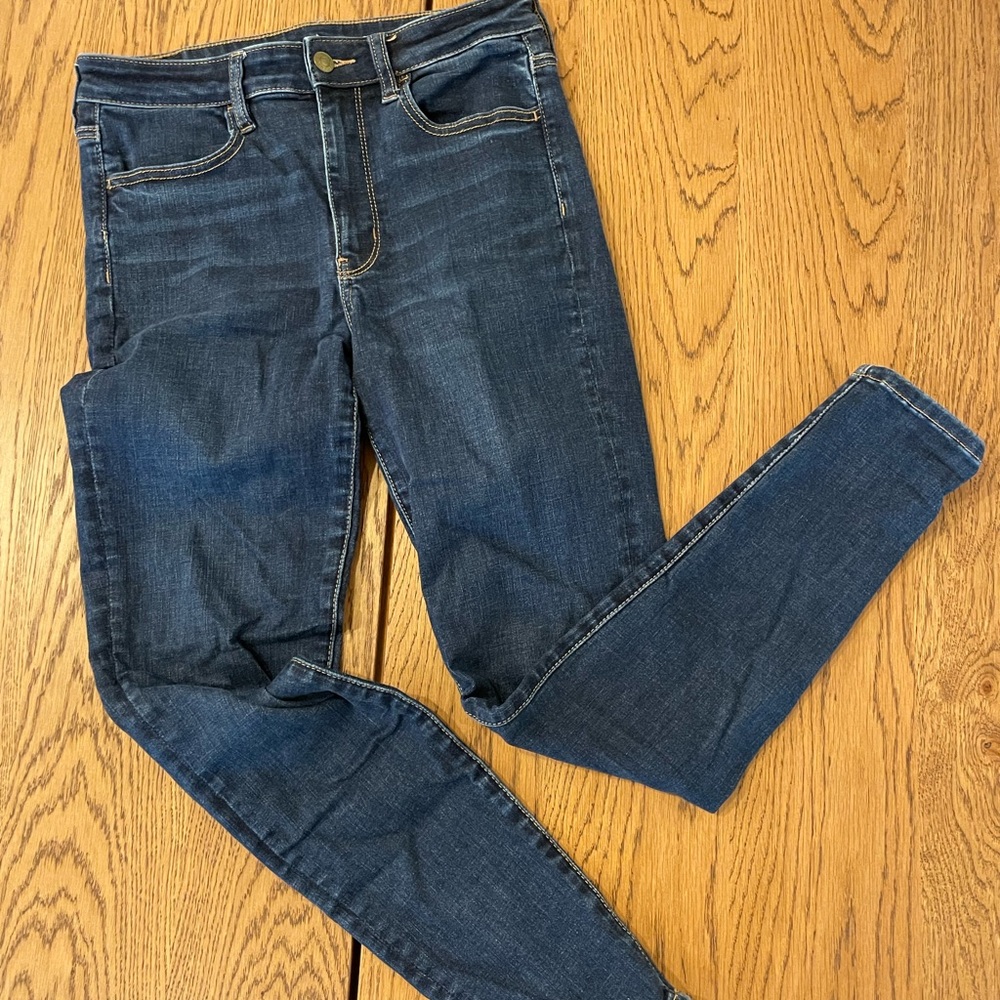 American Eagle Outfitters Dark Blue Skinny Jeans